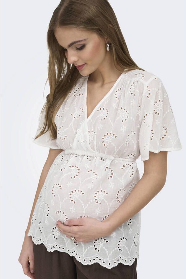 ONLY MATERNITY zwangerschaps top wit