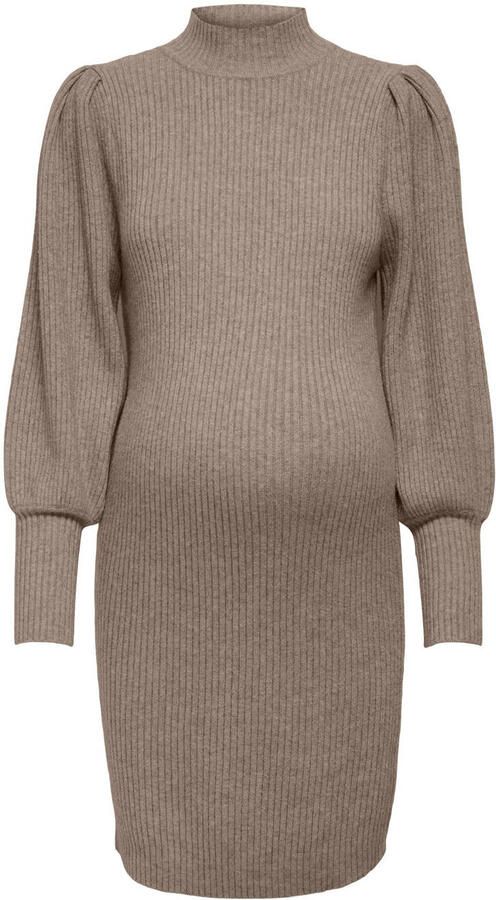 ONLY MATERNITY zwangerschapsjurk OLMKATIA taupe