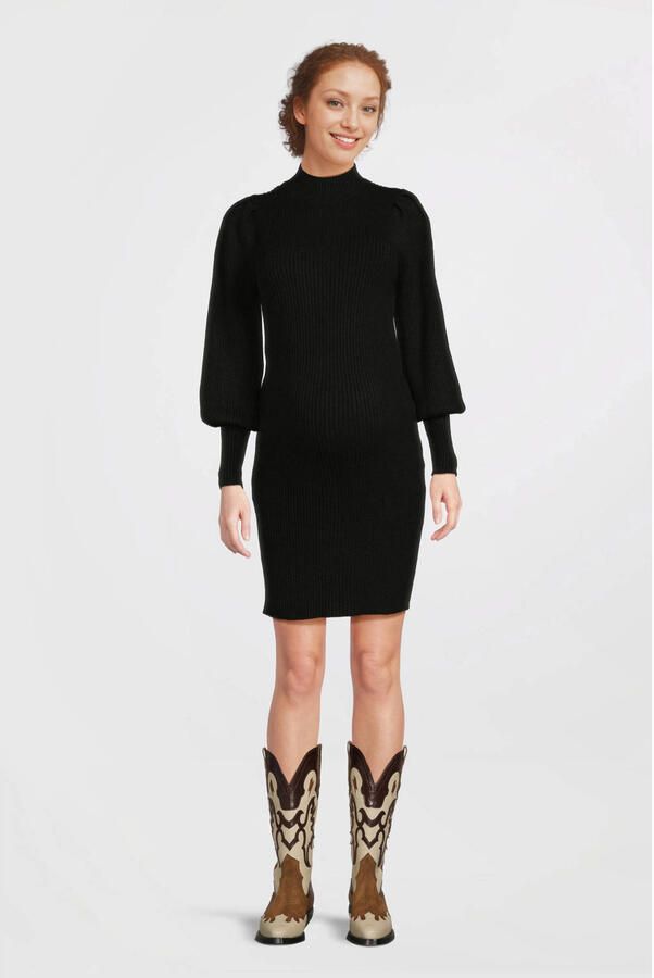 ONLY MATERNITY Gebreide jurk OLMKATIA L S DRESS KNT NOOS