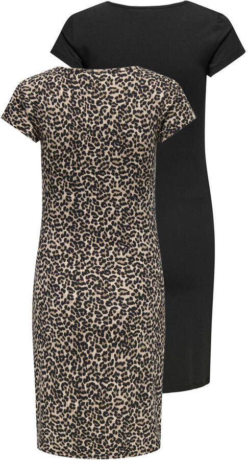 ONLY MATERNITY Positiejurk OLMLOVELY LIFE S S DRESS 2-PCK NOOS (set 2-delig)