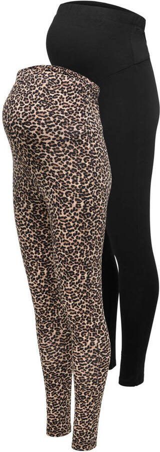 ONLY MATERNITY Zwangerschapslegging OLMLOVELY NEW LEGGING 2PCK AOP JRS NOOS (set 2-delig) - Foto 2