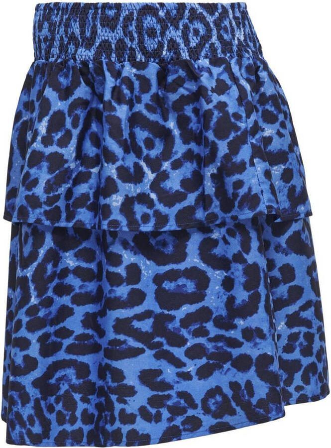 ONLY MATERNITY zwangerschapsrok OLMLEOLI met all over print blauw zwart Dames Polyester XXL - Foto 2