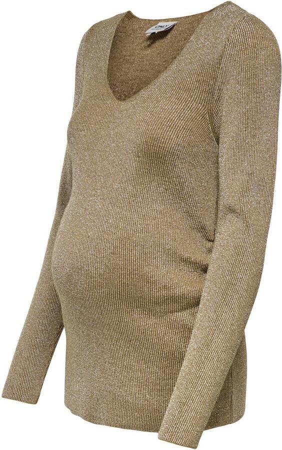 ONLY MATERNITY zwangerschapstop met glitters OLMNINNA goud