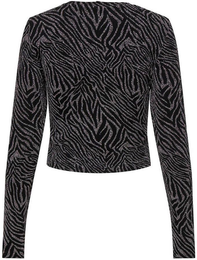 ONLY MATERNITY zwangerschapstop met glitters OLMSHINY zwart grijs