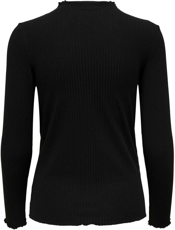 ONLY MATERNITY zwangerschapstop OLMEMMA L S HIGH NECK TOP JRS met all over print zwart Dames Polyester Opstaande kraag XXL - Foto 4