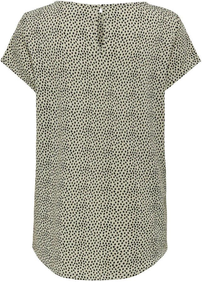 ONLY MATERNITY zwangerschapstop OLMPAULINE met stippen ecru zwart Dames Polyester Ronde hals XXL - Foto 2