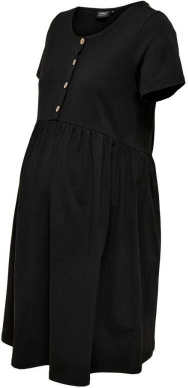 ONLY MATERNITY zwangerschapsjurk OLMLILLI zwart Dames Katoen Ronde hals XXL - Foto 2