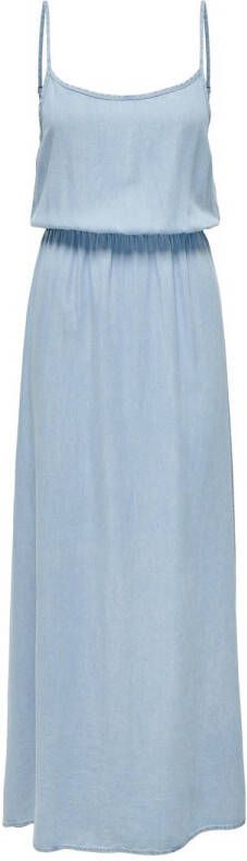 ONLY maxi jurk ONLPEMA light blue denim