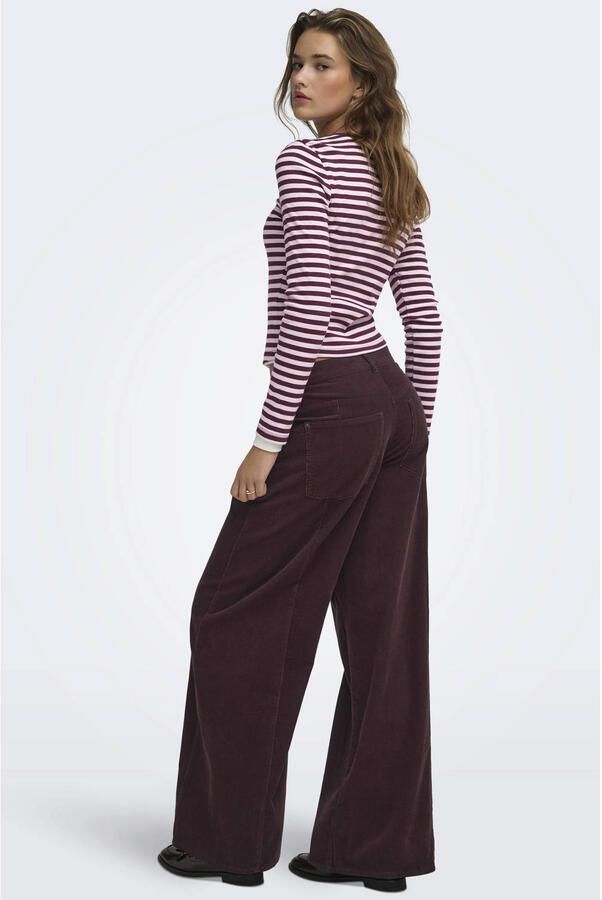 Only Regular fit shirt met lange mouwen van katoenmix model 'VAL' - Foto 2