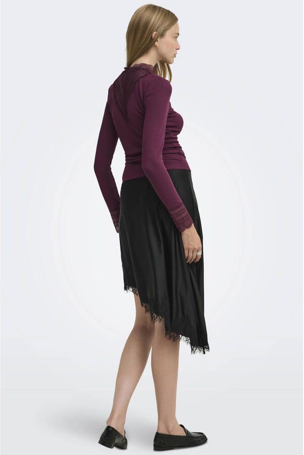 Only Slim fit shirt met lange mouwen van viscosemix model 'TILDE' - Foto 2