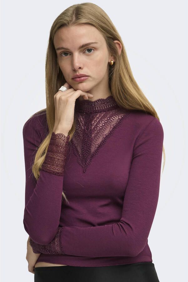 Only Slim fit shirt met lange mouwen van viscosemix model 'TILDE' - Foto 3