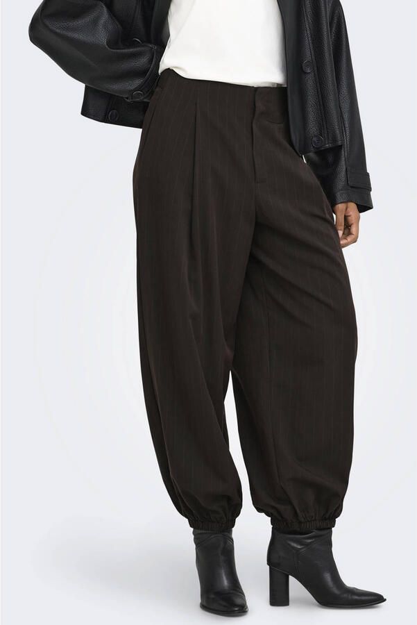 Only Broek Onlrumba-Alden Mw Pinst Balloon Pant Tlr 15383650 - Foto 2