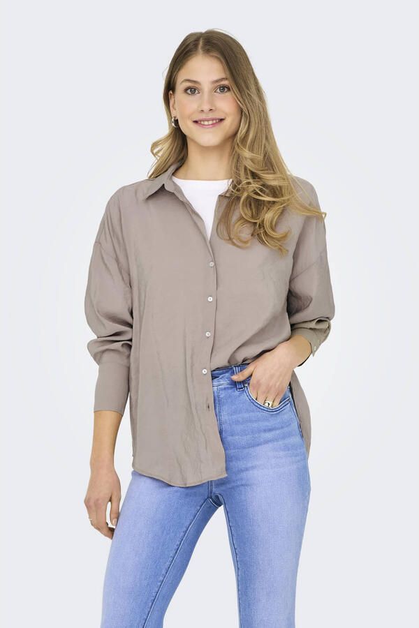 Only Overhemdblouse ONLZAZIMA L S LOOSE SHIRT WVN NOOS - Foto 2