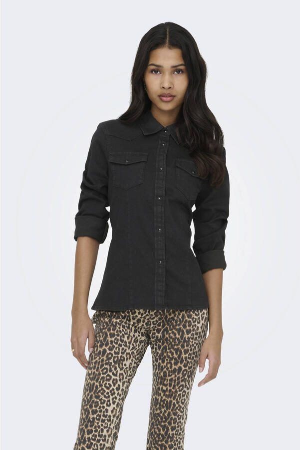 ONLY blouse black denim