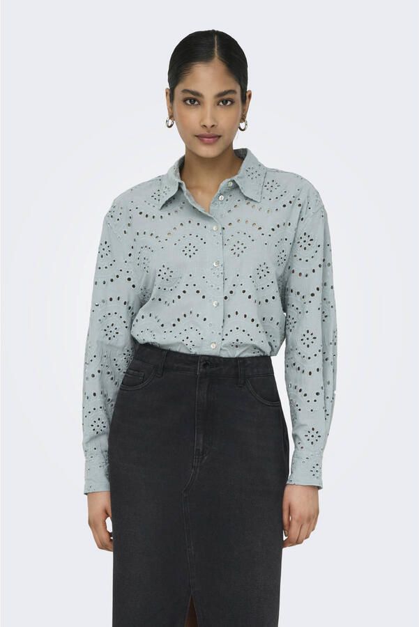 Only Relaxed fit overhemdblouse van puur katoen model 'VALAIS' - Foto 2