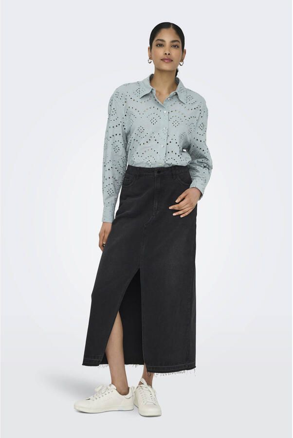 Only Relaxed fit overhemdblouse van puur katoen model 'VALAIS'