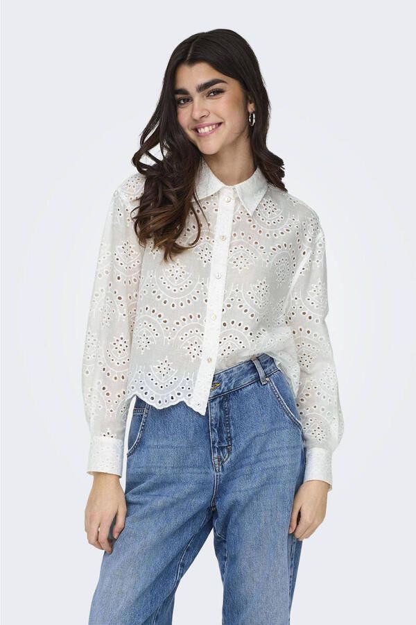 Only Relaxed fit overhemdblouse van puur katoen model 'VALAIS' - Foto 2