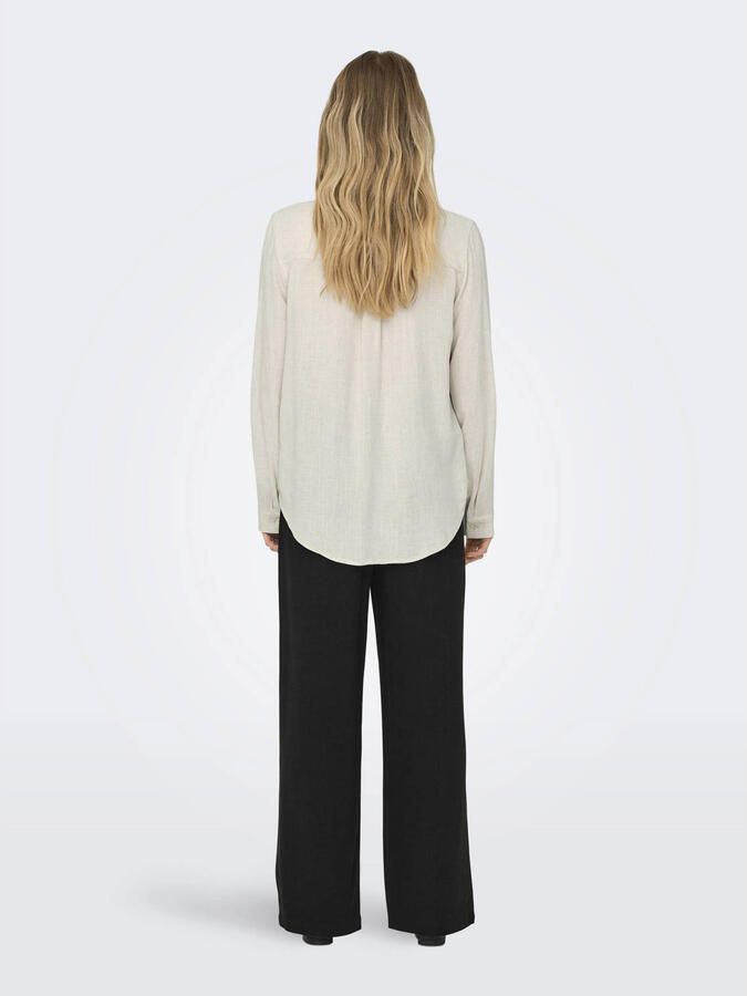 Only Blouse met lange mouwen ASMIN-SIESTA LS LINEN BL SHIRT PNT - Foto 3