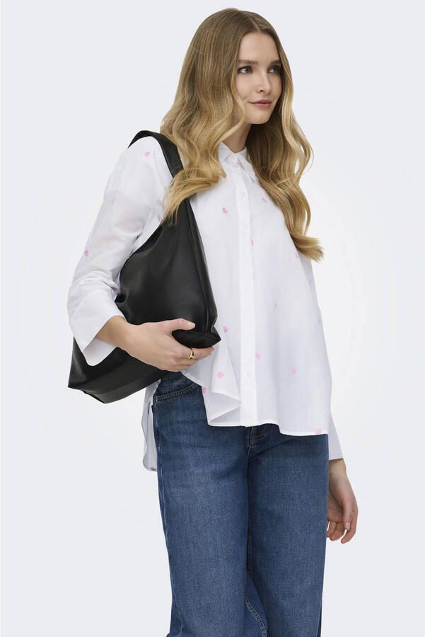 Only Relaxed fit overhemdblouse van puur katoen model 'NEW LINA GRACE'