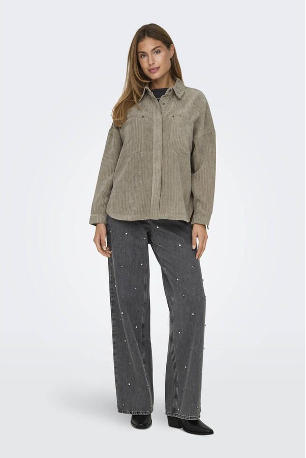 Only Loose fit overhemdblouse met borstzakken model 'JANINE-RAI'