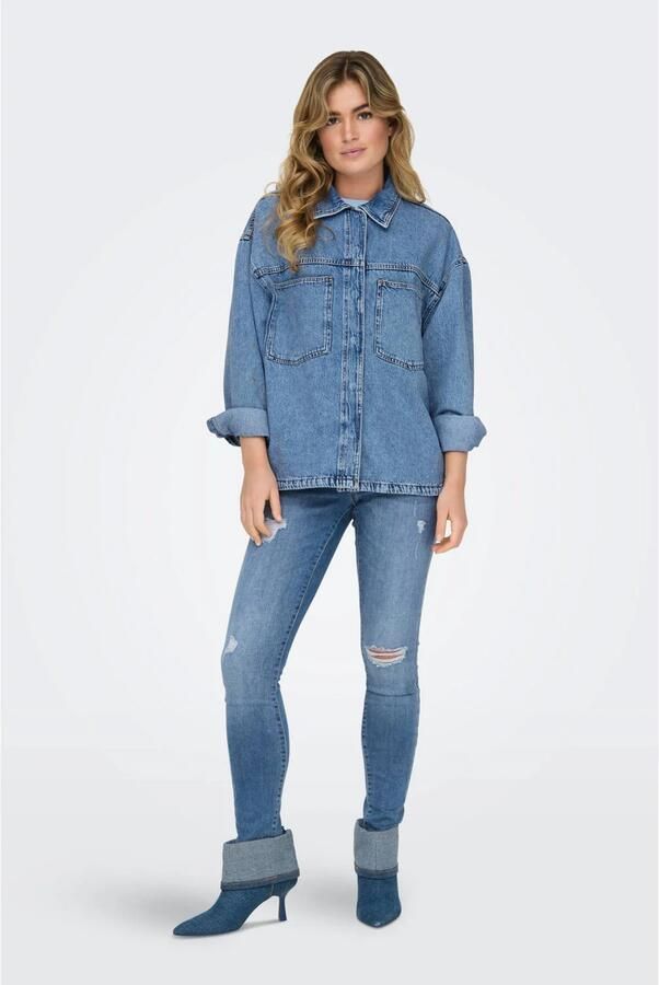 Only Loose fit jeansjack van puur katoen model 'LEMMIE'