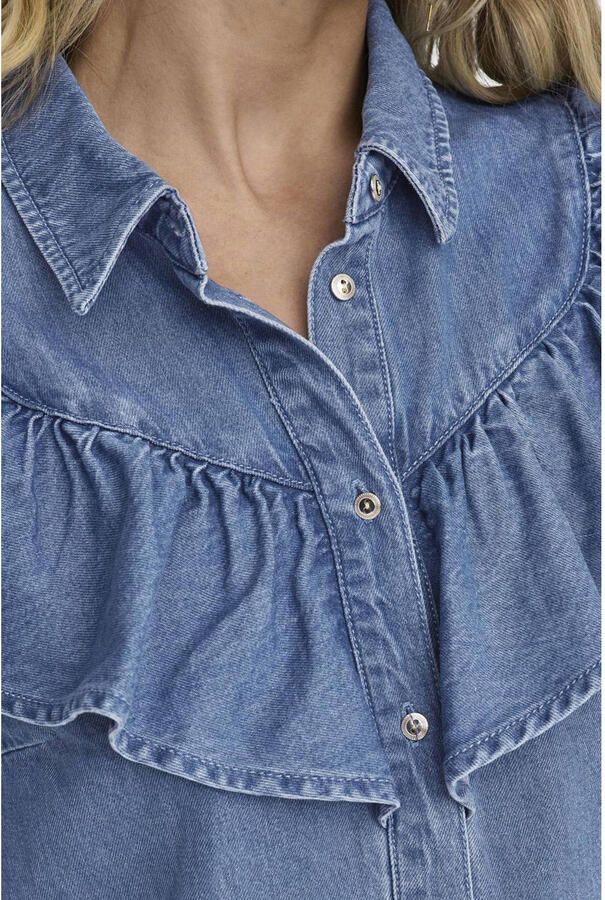 Only Overhemd ONLINDIGO LIFE LS FRILL DB DNM QYT 15297988