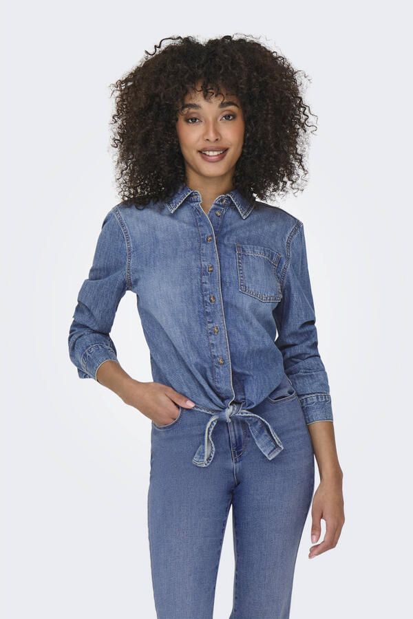 Only Overhemd 15344186 SEVIGNY-MEDIUM BLUE DENIM - Foto 2
