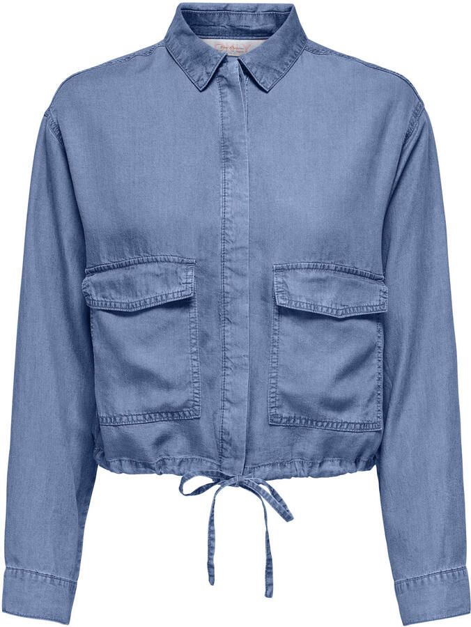 ONLY blouse medium blue denim