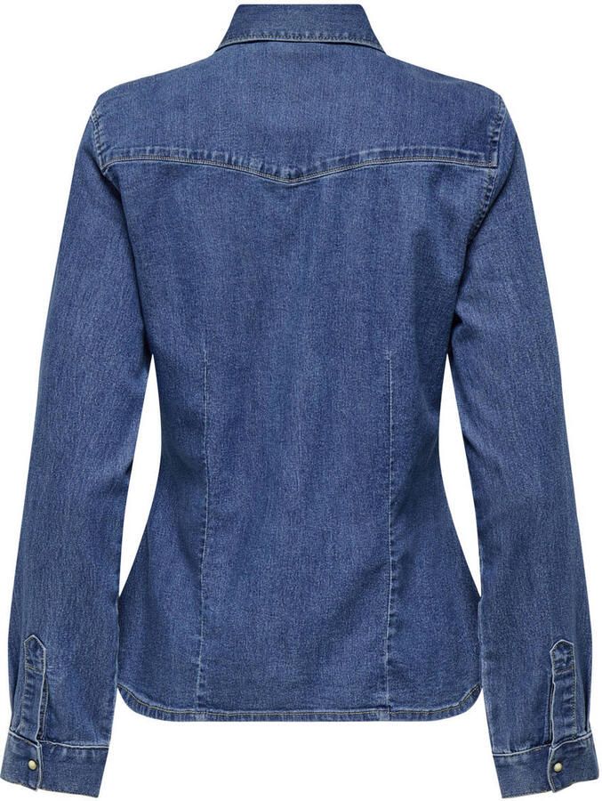 ONLY blouse medium blue denim - Foto 2