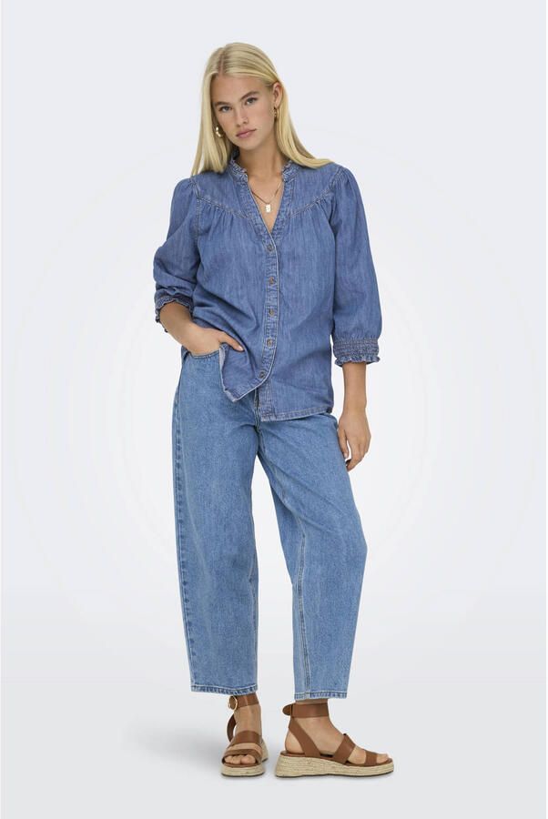 Only Regular fit jeansblouse van puur katoen model 'RAYA' - Foto 2