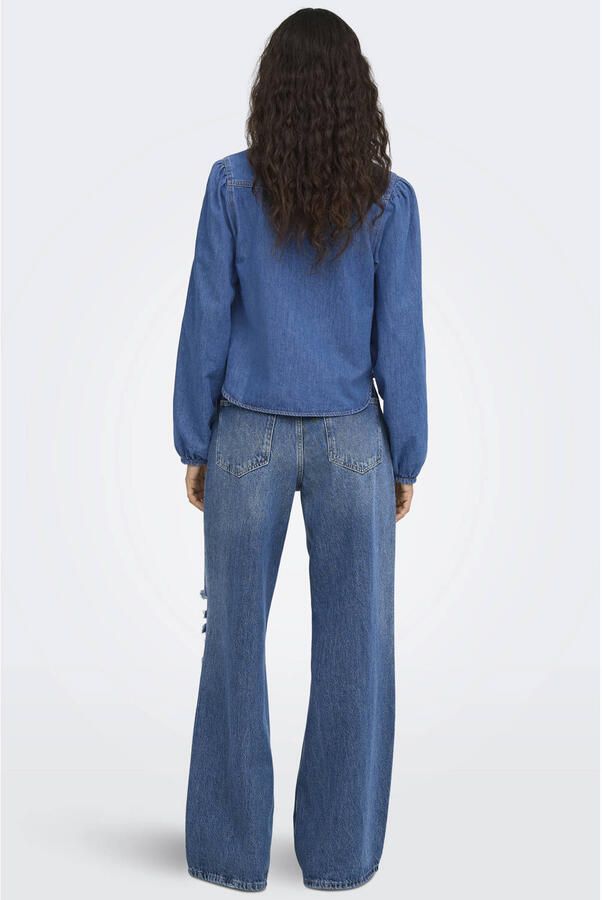 ONLY blouse mediumblauw - Foto 2