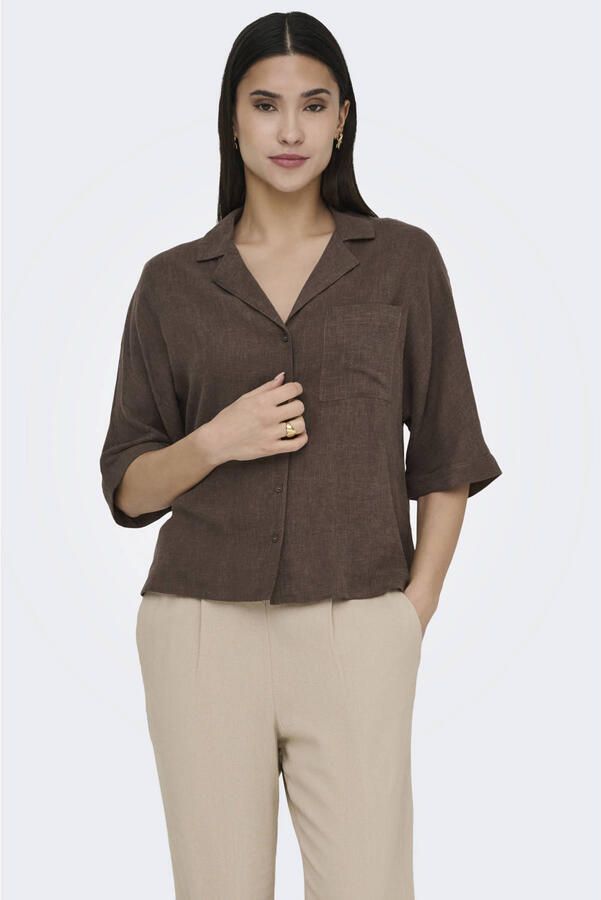 ONLY blouse met linnen - Foto 3