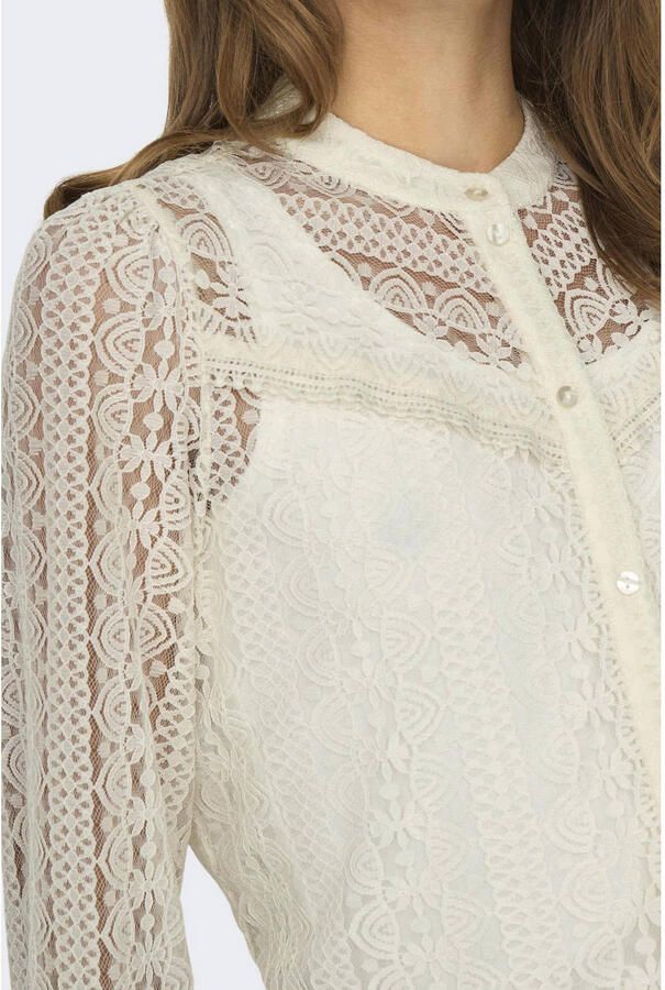 Only Regular fit blouse van transparant kant model 'REBA' - Foto 2