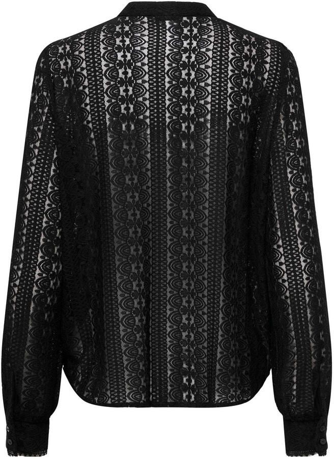 Only Regular fit blouse van transparant kant model 'REBA' - Foto 2