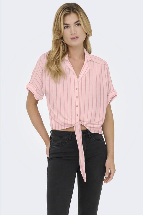 Only regular fit overhemdblouse van pure viscose model 'PAULA'