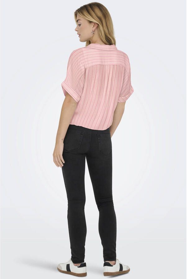 Only regular fit overhemdblouse van pure viscose model 'PAULA' - Foto 3