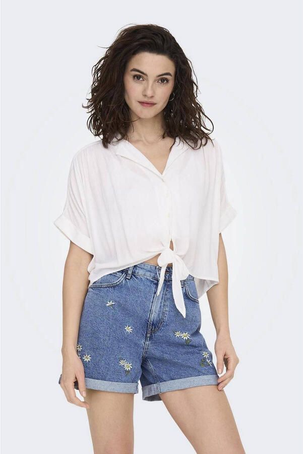 Only Regular fit overhemdblouse van pure viscose model 'PAULA LIFE'