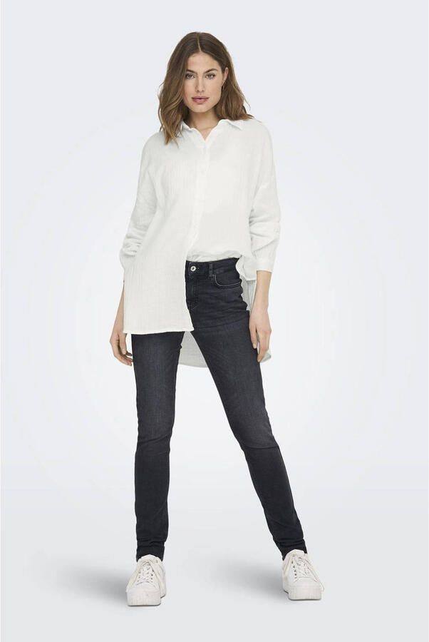 Only Overhemdblouse met structuurmotief model 'THYRA'