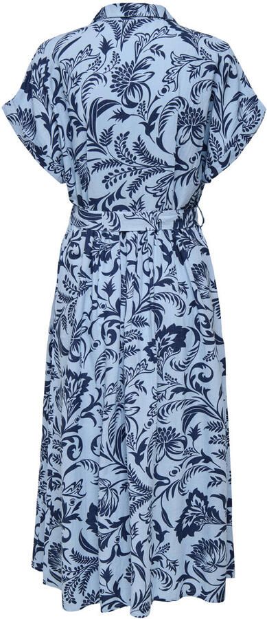 Only Jurk met overhemdkraag ONLJAKIRI LINEN SS MIDI SHIRT DRESS WVN - Foto 3