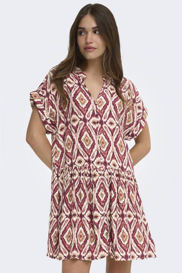 ONLY blousejurk met print meerkleurig