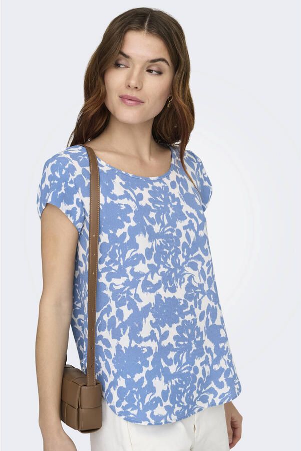 Only Relaxed fit blouseshirt in crêpe-uitvoering Model 'VIC'