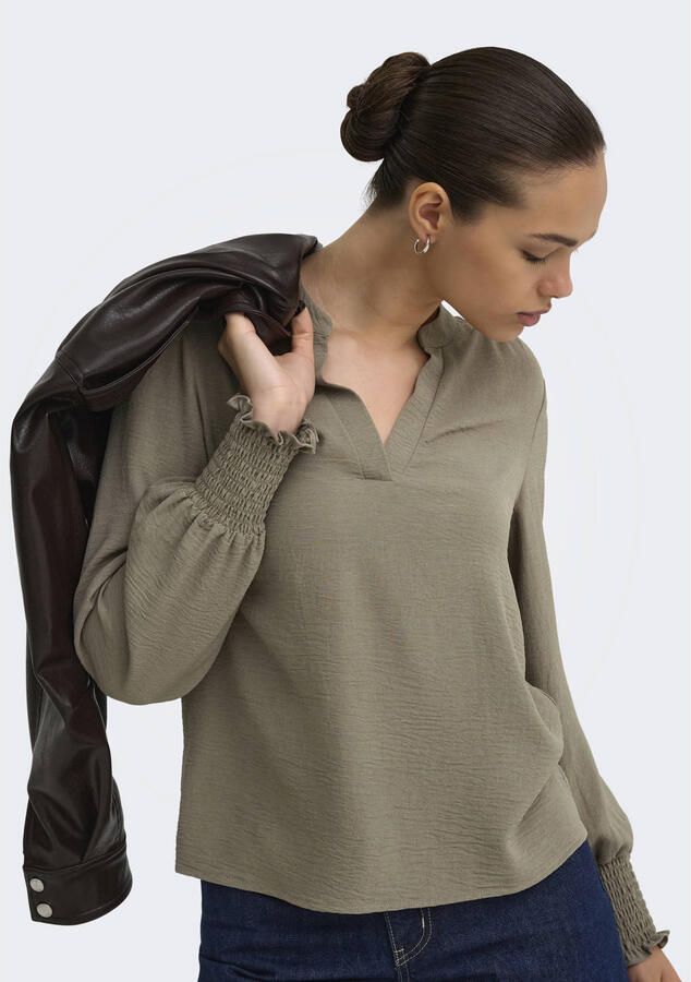 ONLY blousetop lichtbruin