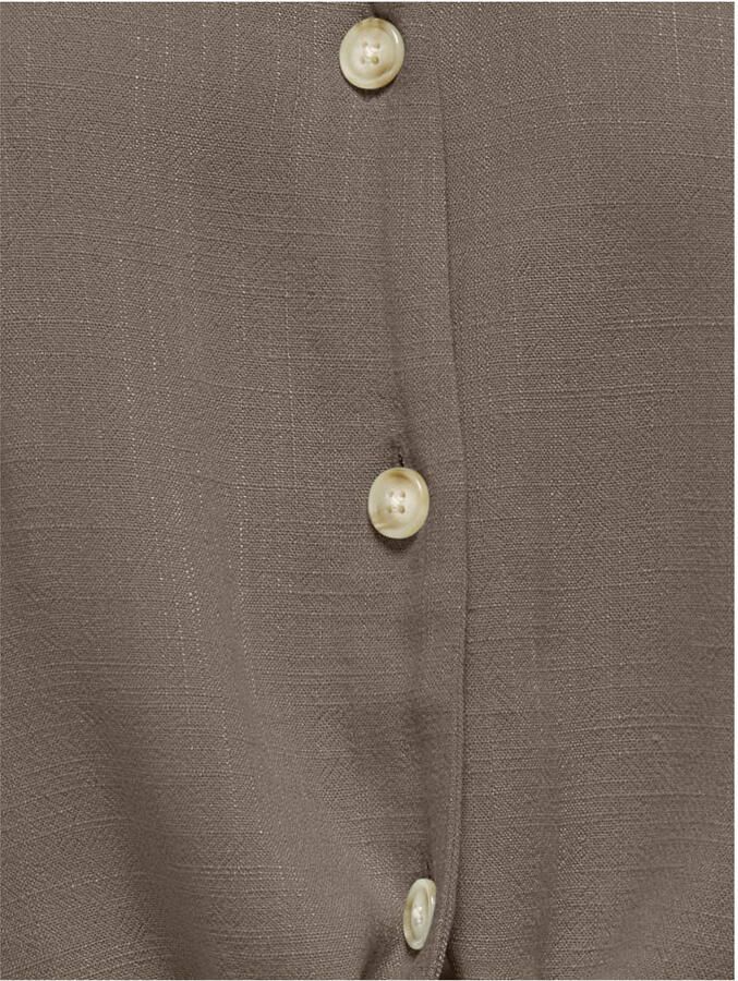 Only regular fit blousetop van mix van viscose en linnen model 'SIESTA' - Foto 2