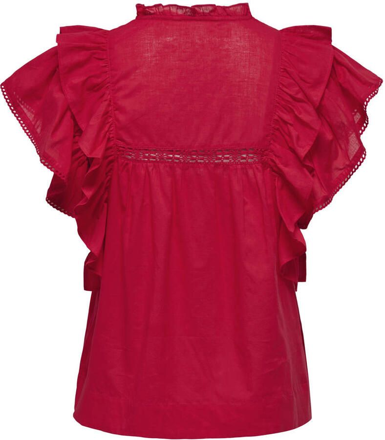 Only Blouse Noos Top Sunny Life High Risk Red