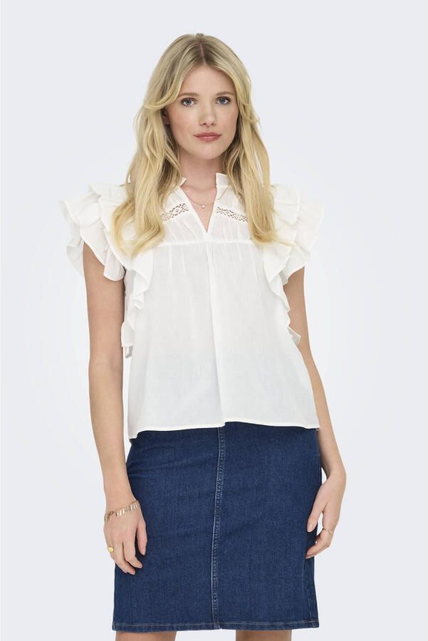 Only Blouse Noos Top Sunny Life Cloud Dancer - Foto 3