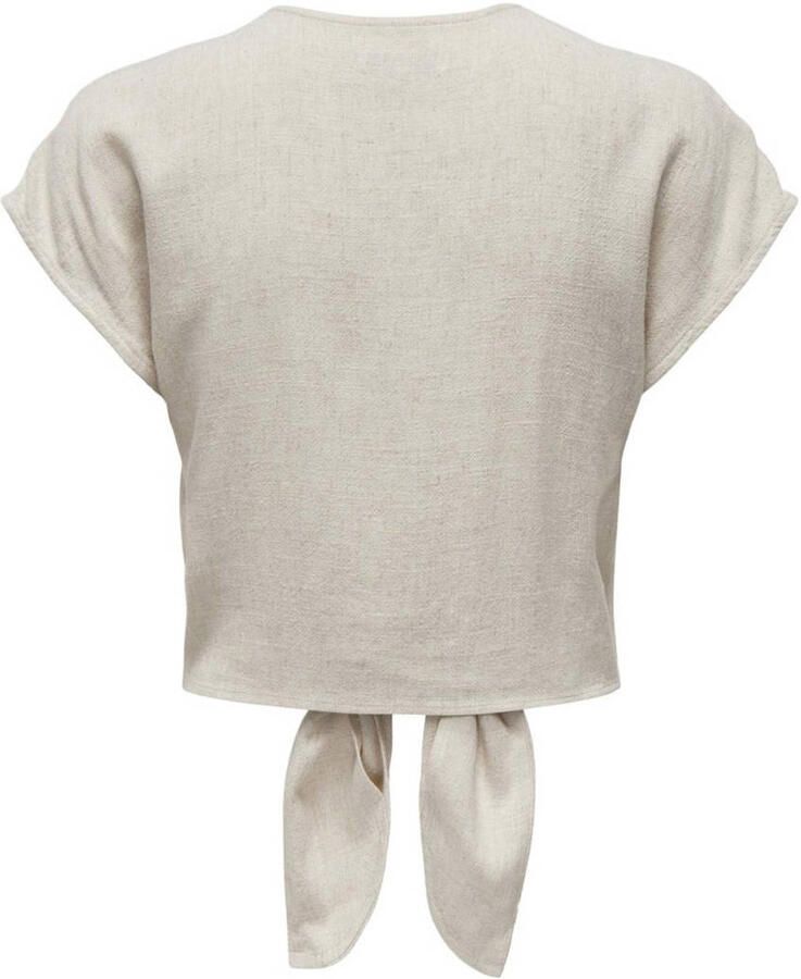 Only Regular fit blouse van een mix van viscose en linnen model 'SIESTA' - Foto 2