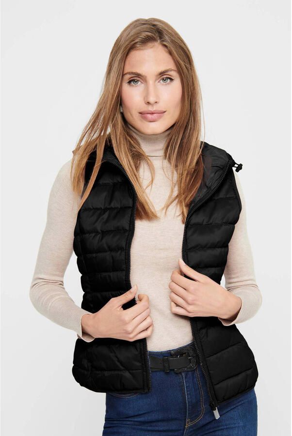 Only Tahoe Hooded Waistcoat Lente Zomer Collectie Black Dames - Foto 2