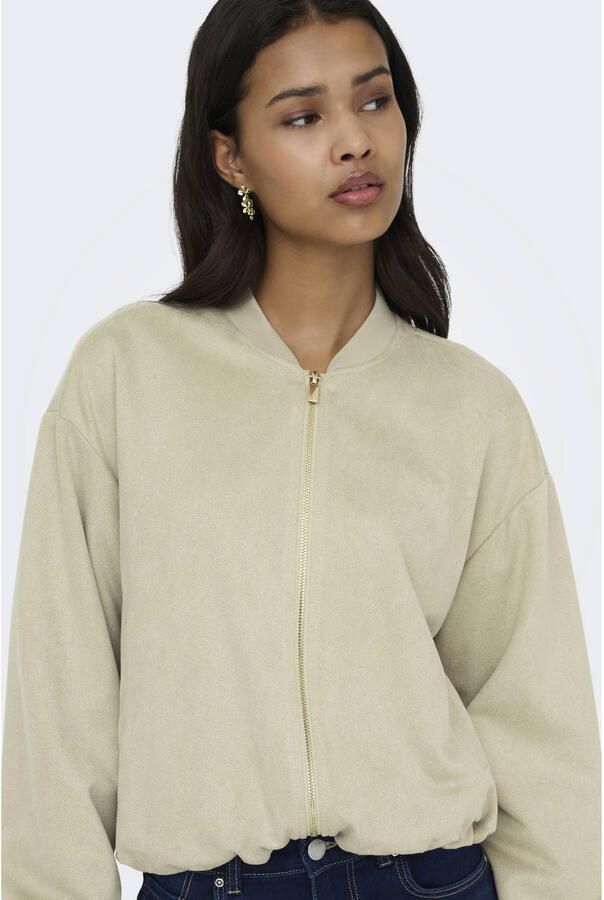 Only Mavi Life Long Sleeve Faux Suede Bomber