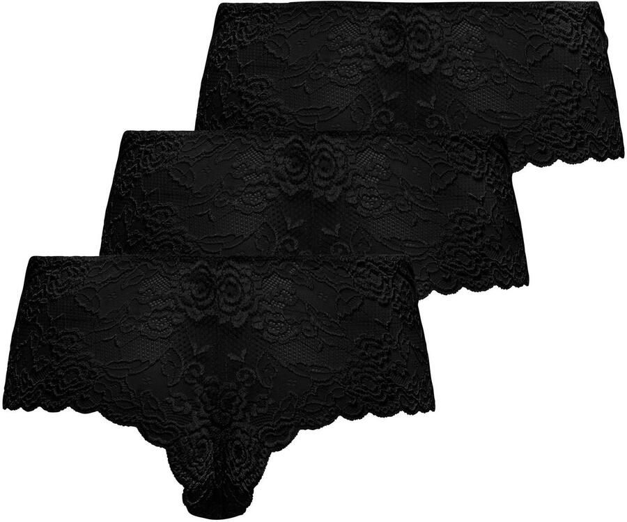 Only Hipster ONLCHLOE LACE S.SKIN BRIEF 3-PK NOOS (set 3 stuks) - Foto 3