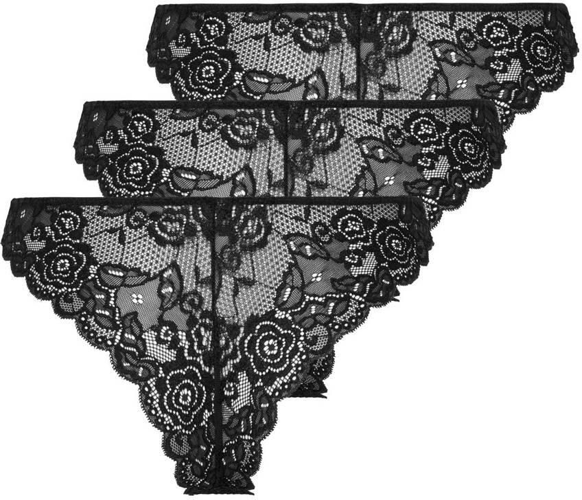 Only Brazilian slip ONLCHLOE LACE BRAZIL 3-PACK NOOS ACC (set 3 stuks)